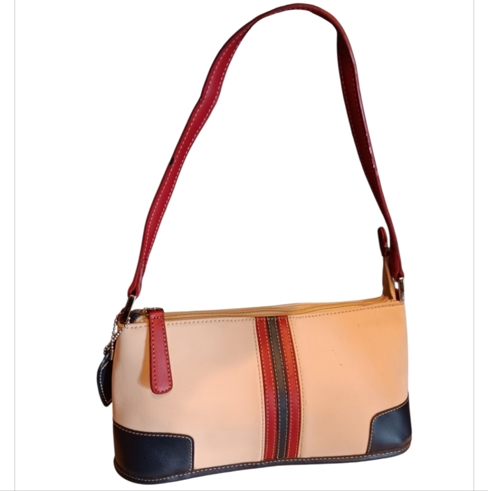 Y2k Stylish Cream and Red Women's Bag Semi New